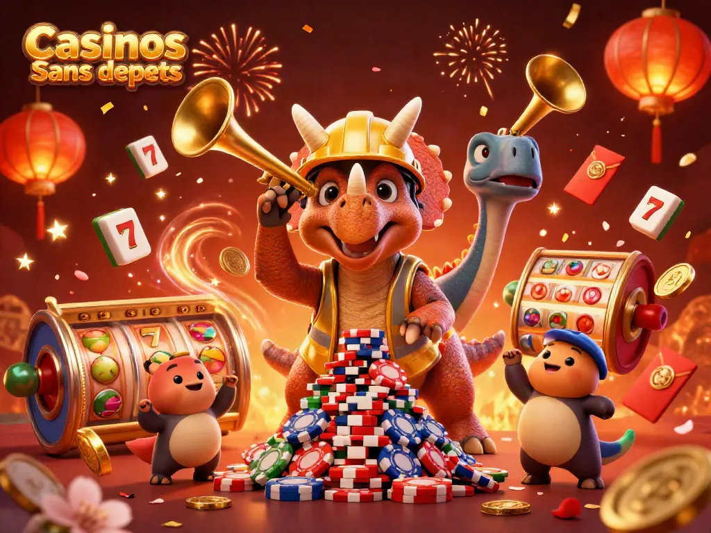 Jouez aux Casinos Sans dépôts avec des jackpots, des tours gratuits et des animations colorées.